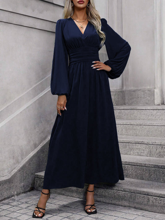 Sheer Cape Mini Dress – Floor-Length Split Sleeve Evening Gown