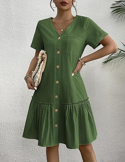 Asymmetric Draped Midi Dress