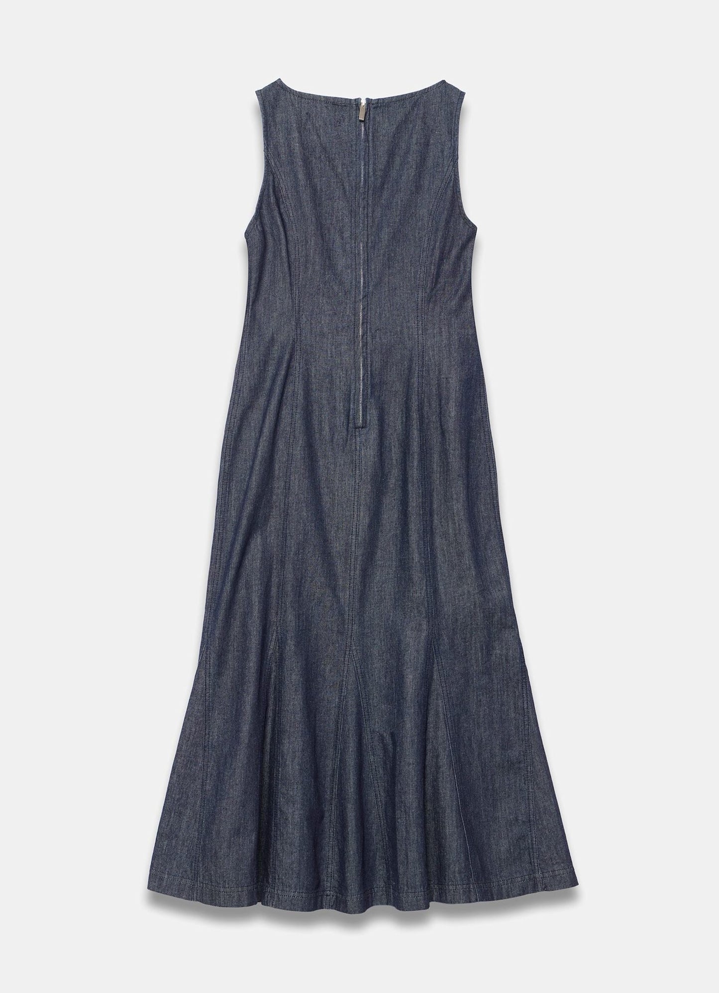 Dark Indigo Denim Midi Dress