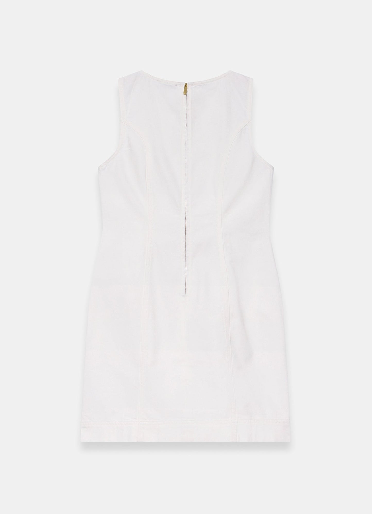 White Denim Mini Dress